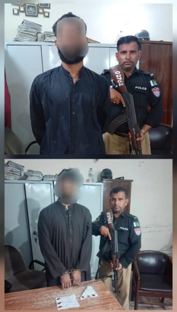 Malir Police operations against suspected drug dealers in Sharafi Goth and Landhi, Karachi