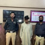 120 recovered mobile phones displayed after the arrest of a suspect by Taimuria Police in Karachi