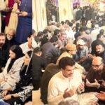 Pakistan Peoples Party leaders and workers attend Rashid Rabbani’s sixth death anniversary ceremony in Karachi.