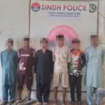 Korangi Police conduct a raid on an alleged gambling den in Karachi
