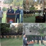 SSP Central Muhammad Imran Khan addressing Shaheen Force personnel on police technology and crime response