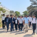 Sir Syed University delegation during a visit to Karachi Water Corporation’s NEK-KII filter plant