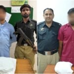 Karachi police action against alleged gutka mawa sellers in Gulshan-e-Iqbal