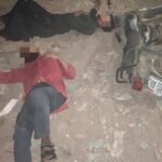 New Karachi police encounter leaves two suspects injured and arrested with a pistol and motorcycle.