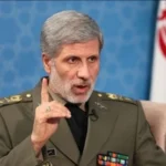 Iranian Army Chief Amir Hatami speaking about Iran’s position on the Strait of Hormuz
