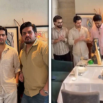 Babar Azam cuts a cricket-themed birthday cake with his brothers
