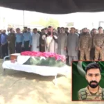 Funeral of Major Wajahat Waheed Shaheed with military honours in Bahria Town Lahore.