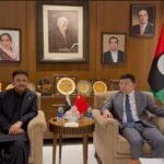 Zia Ul Hassan Lanjar meeting Chinese Acting Consul General in Karachi