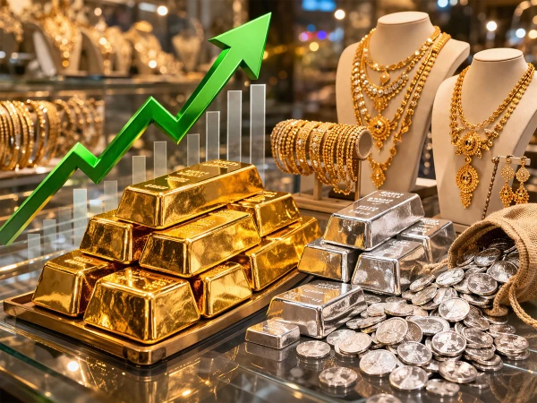 Gold bars and rising gold prices in Pakistan