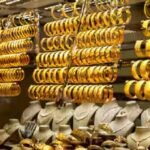Gold jewellery and silver bars as gold and silver prices increase in Pakistan