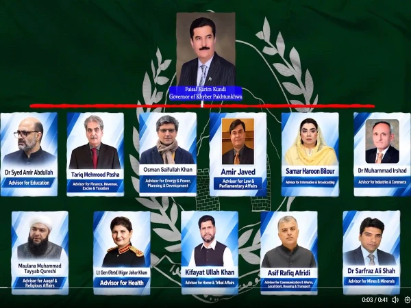 Khyber Pakhtunkhwa Governor Faisal Karim Kundi and the federal government’s new administrative setup for the province