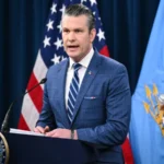 US Defense Secretary Pete Hegseth speaking about Iran and US foreign policy.