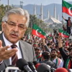 Defence Minister Khawaja Asif speaking about PTI and terrorism policy