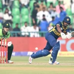 Pakistan and Sri Lanka cricket teams compete in the tri-nation series final in Lahore