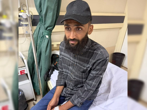 Pakistani citizen Yasin at Jinnah Hospital Karachi after release from Somali pirates