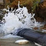 Water Corporation bulk water line in North Nazimabad Karachi