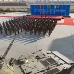 Pakistani and Chinese troops taking part in the Karakoram 2026 joint military exercise in Xinjiang